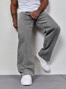Rodgers Loose Fit Men Grey Jeans