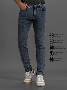 Lzard Slim Men Grey Jeans