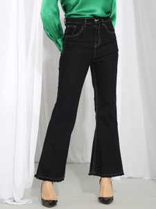 KOTTY Boot-Leg Women Black Jeans