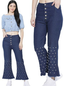 LIKEEFASHION Regular Women Blue Jeans