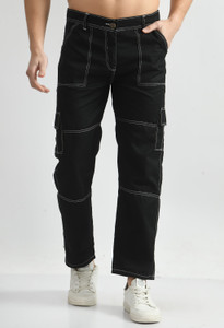 linaria Jogger Fit Men Black Jeans