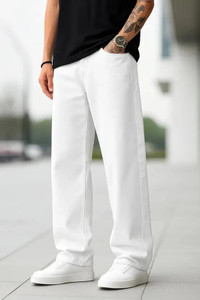 CABRRR Straight Fit Men White Jeans - Image 6