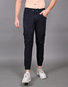 Dolldeal Jogger Fit Men Black Jeans