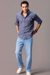 Urbano Fashion Straight Fit Men Light Blue Jeans