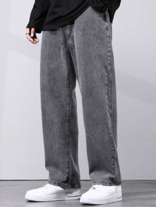 NTROOK Straight Fit Men Grey Jeans