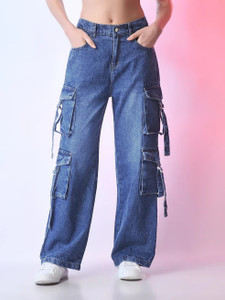 VBEAUTI Regular Women Dark Blue Jeans