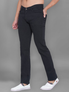 Dais Stretchable Straight Fit Men Black Jeans