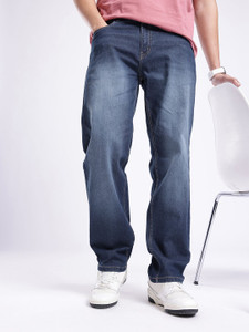 Glitchez Relaxed Fit Men Blue Jeans - Image 6