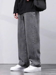 moda star Loose Fit Men Grey Jeans - Image 5