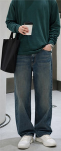 ujas Straight Fit Men Green Jeans - Image 2