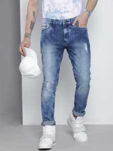 The Indian Garage Co. Slim Men Blue Jeans