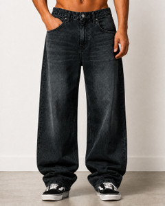 sanedi Baggy Fit Men Black Jeans - Image 6