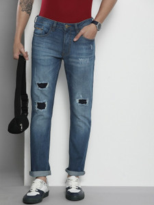 The Indian Garage Co. Slim Men Blue Jeans