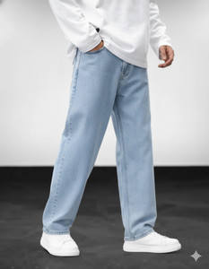 Toolnexa Straight Fit Men Light Blue Jeans - Image 2