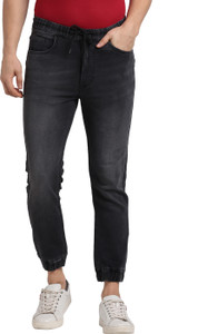 TURTLE Jogger Fit Men Black Jeans