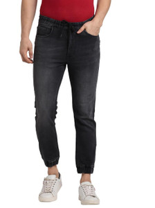 TURTLE Jogger Fit Men Black Jeans