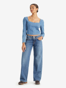 LEVI'S Flared Women Blue Jeans