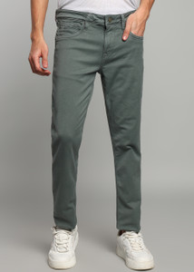 LAWMAN Slim Men Green Jeans