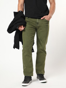 Urbano Fashion Regular Men Light Green Jeans