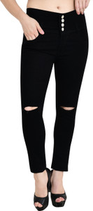linaria Slim Women Black Jeans