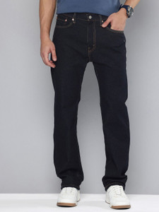LEVI'S 505 Straight Fit Men Dark Blue Jeans