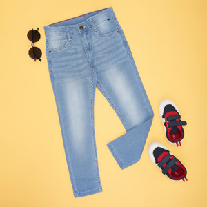 Pantaloons Junior Boys Regular Light Blue Jeans - Image 5