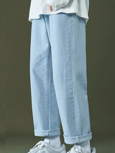 MEIXN Straight Fit Men Light Blue Jeans - Image 6