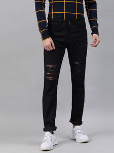 Urbano Fashion Slim Men Black Jeans