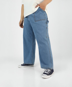 Urbano Plus Loose Fit Men Light Blue Jeans