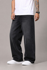 SUPER FURRY Straight Fit Black Jeans - Image 6