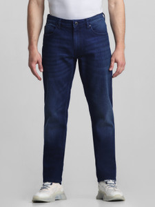 JACK & JONES Slim Men Dark Blue Jeans