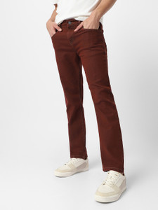 Urbano Fashion Regular Men Brown Jeans