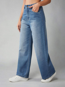 DOLCE CRUDO Flared Women Blue Jeans