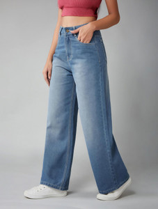 DOLCE CRUDO Flared Women Blue Jeans
