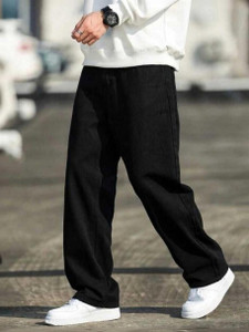 markview Loose Fit Men Black Jeans