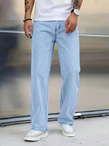 Sobbers Straight Fit Men Light Blue Jeans - Image 6