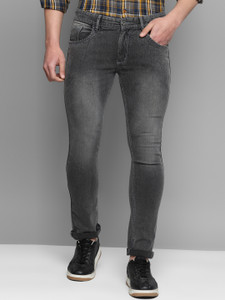 Allen Cooper Comfortable Slim Mid Rise Stretchable Regular Men Grey Jeans