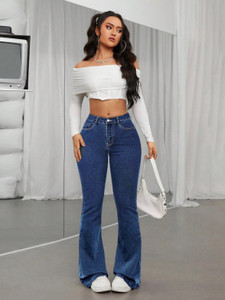 KOTTY Boot-Leg Women Blue Jeans