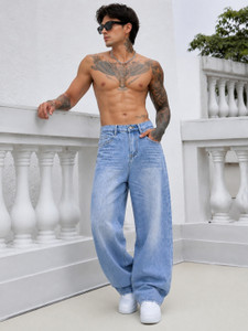 MERRYNX Straight Fit Men Light Blue Jeans - Image 6