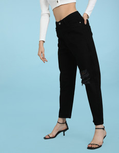 FLYING MACHINE Tapered Fit Women Black Jeans