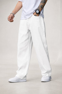 STARVIELLE Relaxed Fit Men White Jeans - Image 6