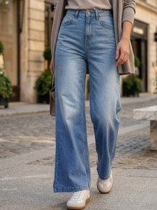 Urbano Fashion Flared Women Light Blue Jeans