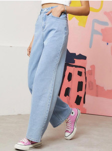 MERCEL Relaxed Fit Women Light Blue Jeans