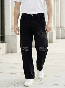 KAZAMAJEANS Loose Fit Black Jeans - Image 4
