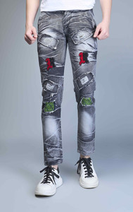 tracknjeans Slim Men Black Jeans