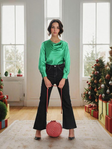 KOTTY Boot-Leg Women Black Jeans