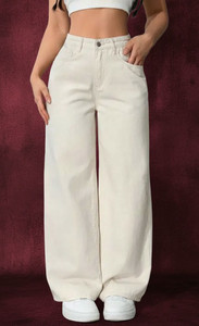 PINKLIT Straight Fit Women Beige Jeans - Image 6