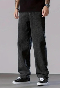 Wanted Straight Fit Men Dark Grey Jeans