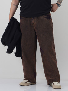 Urbano Plus Loose Fit Men Brown Jeans - Image 6