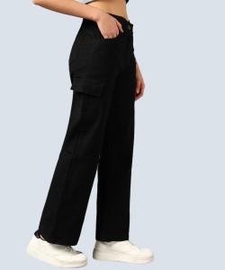 mevan Relaxed Fit Women Black Jeans